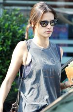 ALESSANDRA AMBROSIO Out in Brentwood 08/25/2016