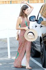 ALESSANDRA AMBROSIO Out and About in Brentwood 08/29/2016
