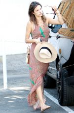 ALESSANDRA AMBROSIO Out and About in Brentwood 08/29/2016