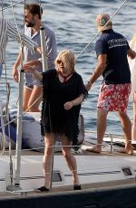 ALEXA CHUNG and PIXIE GELDOF at a Boat in Mallorca 08/14/2016