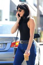 ALI LOHAN in Jeans Out in Beverly Hills 08/18/2016