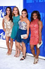 ALY RAISMAN, MADISON KOCIAN, LAURIE HERNANDEZ and SIMONE BILES at 2016 MTV Video Music Awards in New York 08/28/2016