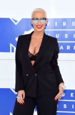 AMBER ROSE at 2016 MTV Video Music Awards in New York 08/28/2016