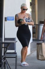 AMBER ROSE Leaves Panera Restaurant in Beverly Hills 08/18/2016
