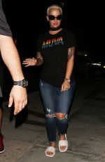 AMBER ROSE Night Out in West Hollywood 08/17/2016
