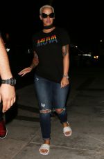 AMBER ROSE Night Out in West Hollywood 08/17/2016