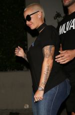 AMBER ROSE Night Out in West Hollywood 08/17/2016