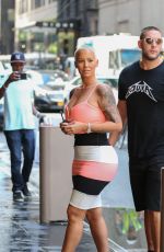 AMBER ROSE Out and About in New York 08/15/2016