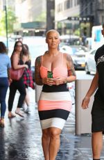 AMBER ROSE Out and About in New York 08/15/2016