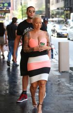AMBER ROSE Out and About in New York 08/15/2016