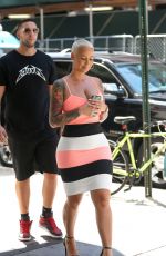 AMBER ROSE Out and About in New York 08/15/2016