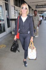 AMBER VALLETTA at LAX Airport in Los Angeles 08/24/2016