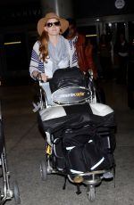 AMY ADAMS at LAX Airport in Los Angeles 08/09/2016