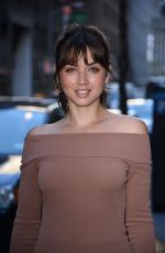 ANA DE ARMAS Arrives at Today Show in New York 08/21/2016