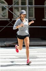 ANDI DORFMAN Out Jogging in West Village 08/04/2016