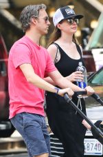 ANNE HATHAWAY Out and About in New York 08/19/2016