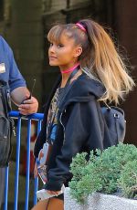 ARIANA GRANDE Arrives at Madison Square Garden in New York 08/26/2016