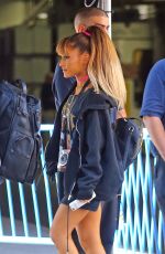 ARIANA GRANDE Arrives at Madison Square Garden in New York 08/26/2016