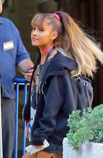 ARIANA GRANDE Arrives at Madison Square Garden in New York 08/26/2016