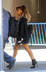 ARIANA GRANDE Arrives at Madison Square Garden in New York 08/26/2016