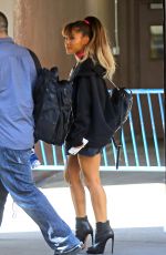ARIANA GRANDE Arrives at Madison Square Garden in New York 08/26/2016