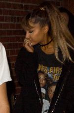 ARIANA GRANDE Night Out in New York, 08/26/2016