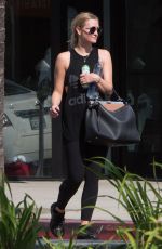 ASHLEE SIMPSON Leaves a Gym in Los Angeles 08/24/2016
