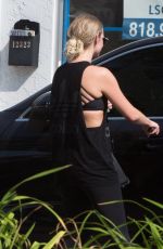 ASHLEE SIMPSON Leaves a Gym in Los Angeles 08/24/2016