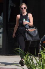 ASHLEE SIMPSON Leaves a Gym in Los Angeles 08/24/2016