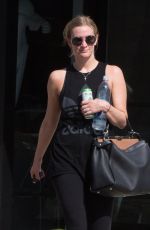 ASHLEE SIMPSON Leaves a Gym in Los Angeles 08/24/2016
