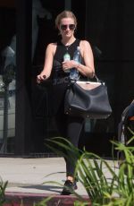 ASHLEE SIMPSON Leaves a Gym in Los Angeles 08/24/2016