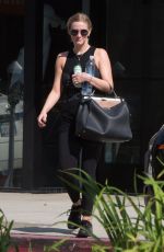 ASHLEE SIMPSON Leaves a Gym in Los Angeles 08/24/2016