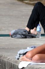 ASHLEY HART in Bikini at Bondi Beach in Sydney 08/15/2016