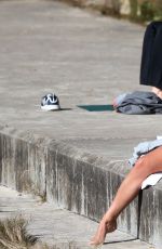 ASHLEY HART in Bikini at Bondi Beach in Sydney 08/15/2016