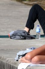 ASHLEY HART in Bikini at Bondi Beach in Sydney 08/15/2016