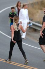 ASHLEY TISDALE Out Hiking in Hollywood 08/23/2016