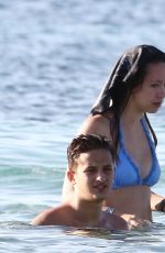 AURORA RAMAZOTTI in Bikini at a Beach in Formentera 08/02/2016