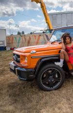 BEBE REXHA at V Festival at Hylands Park in Chelmsford 08/20/2016