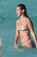 BELLA HADID in Bikini at a Beach in Turks and Caicos 08/12/2016