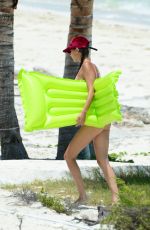 BELLA HADID in Bikini at a Beach in Turks and Caicos 08/12/2016