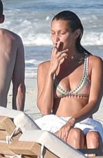 BELLA HADID in Bikini at a Beach in Turks and Caicos 08/12/2016