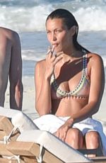 BELLA HADID in Bikini at a Beach in Turks and Caicos 08/12/2016