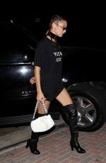 BELLA HADID Leaves Nice Guy in Hollywood 08/03/2016