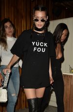 BELLA HADID Leaves Nice Guy in Hollywood 08/03/2016