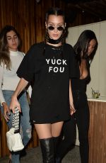 BELLA HADID Leaves Nice Guy in Hollywood 08/03/2016