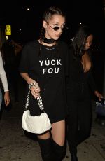 BELLA HADID Leaves Nice Guy in Hollywood 08/03/2016
