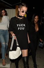 BELLA HADID Leaves Nice Guy in Hollywood 08/03/2016