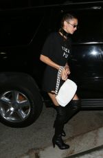 BELLA HADID Leaves Nice Guy in Hollywood 08/03/2016