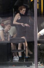 BELLA THORNE in Short Dress Out in Montreal 08/09/2016