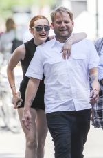 BELLA THORNE in Short Dress Out in Montreal 08/09/2016